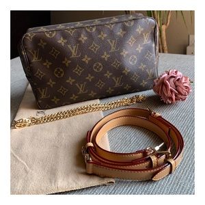 ✨LV Vintage Trousse GM Crossbody Conversion Bag